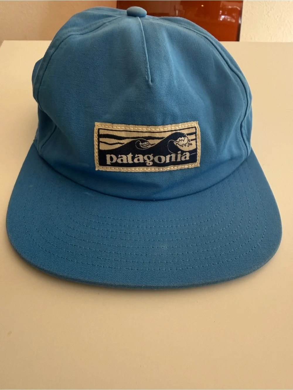 Patagonia Kids Teal Blue Patch Cap